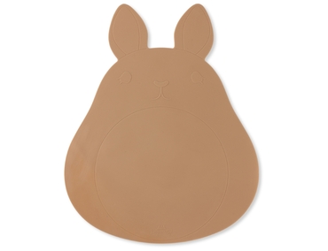 Placemat bunny almond