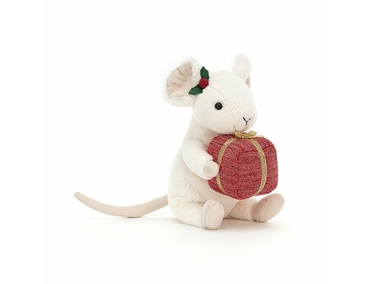Knuffel Merry Mouse present